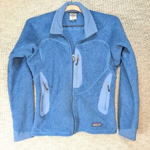 Vintage Patagonia Women's S Regulator Deep Pile Micro Fleece Jacket 2000s Blue